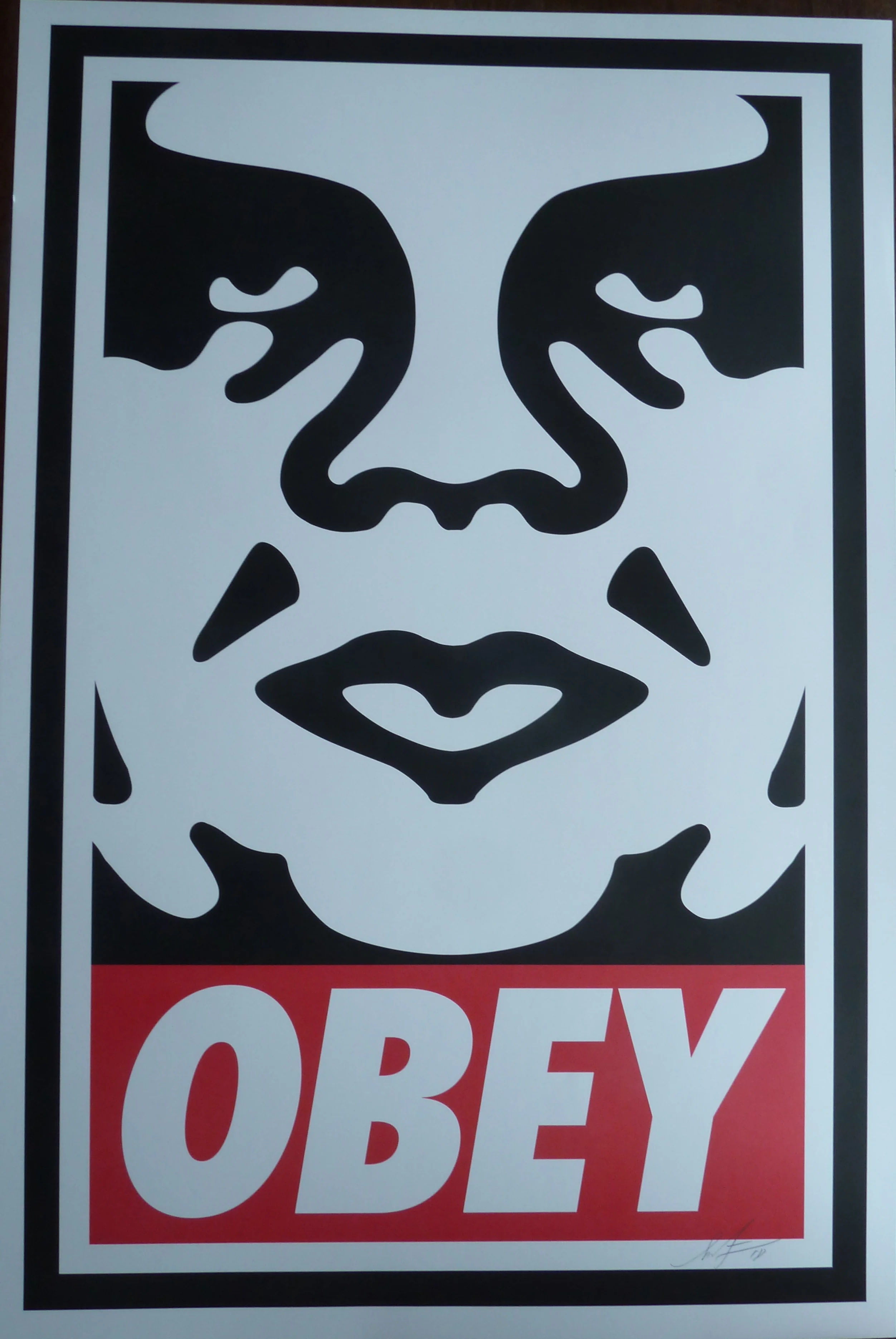 Shepard FAIREY : The Face OBEY Icon, Sérigraphie originale signée