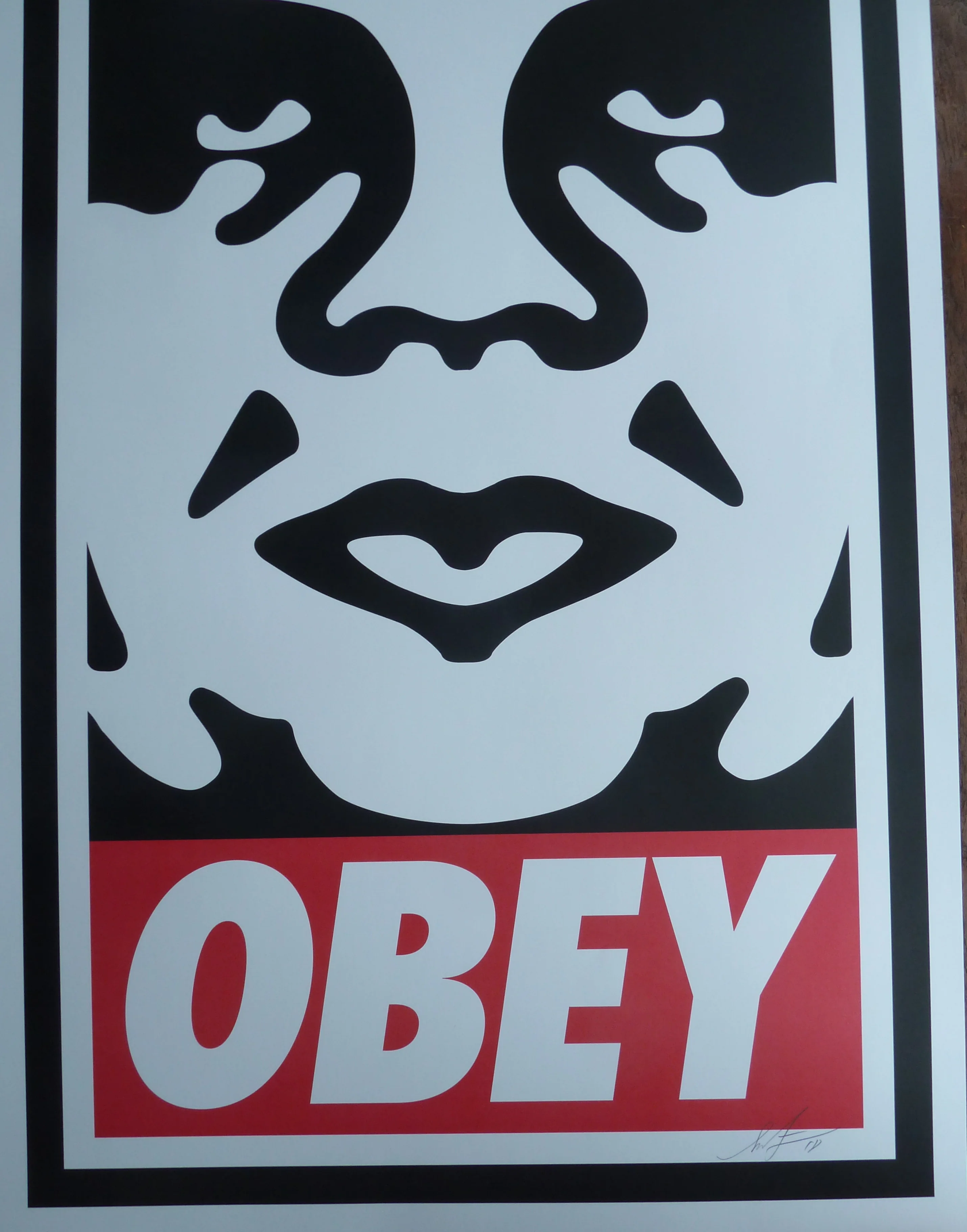 Shepard FAIREY : The Face OBEY Icon, Sérigraphie originale signée - Image 3