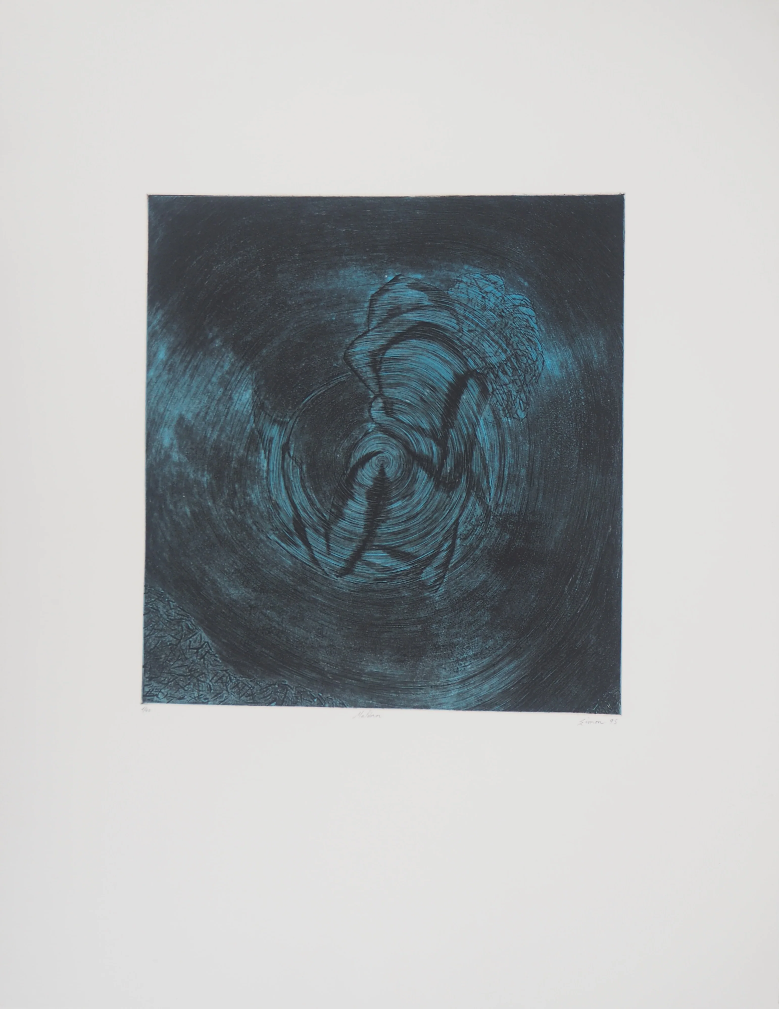 Simon-Nicolas SOCHOS : Hommage à Lautréamont, Maldoror, Gravure originale signée