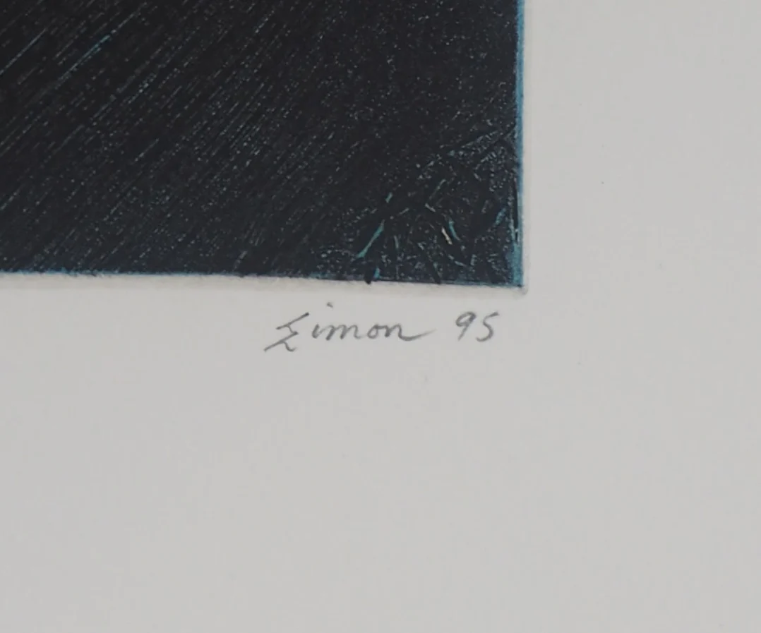 Simon-Nicolas SOCHOS : Hommage à Lautréamont, Maldoror, Gravure originale signée - Image 2