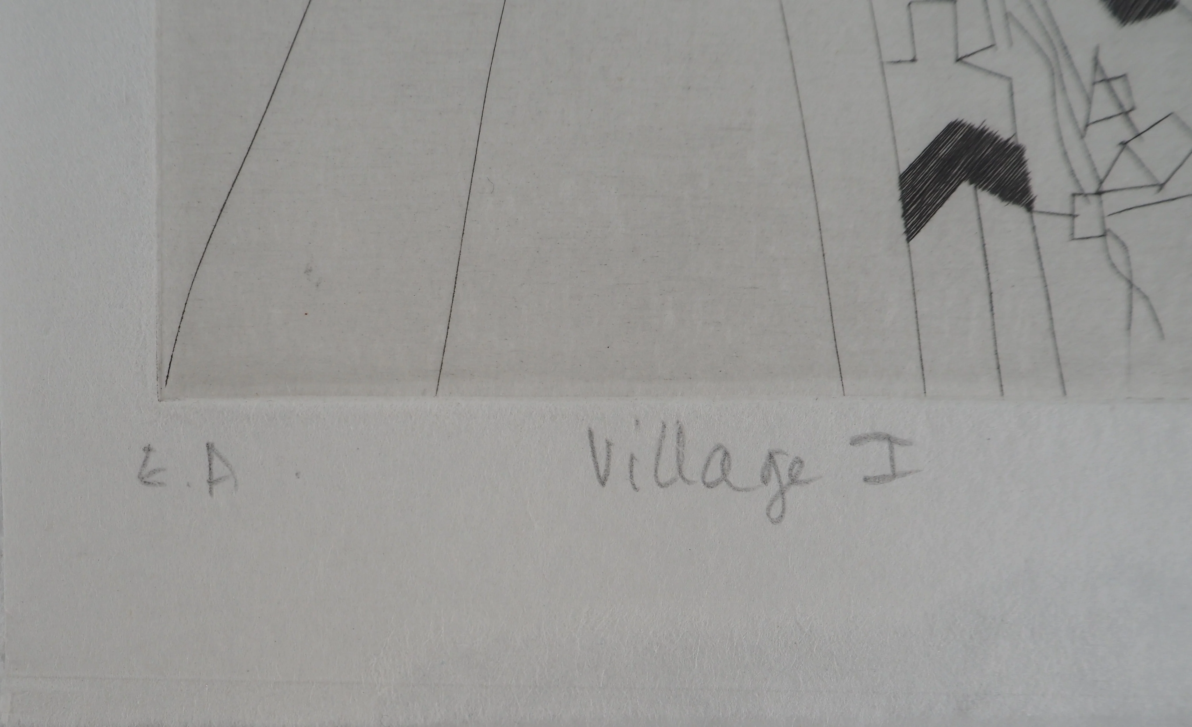 Sophie RENAUD : Village I, Gravure originale signée - Image 5