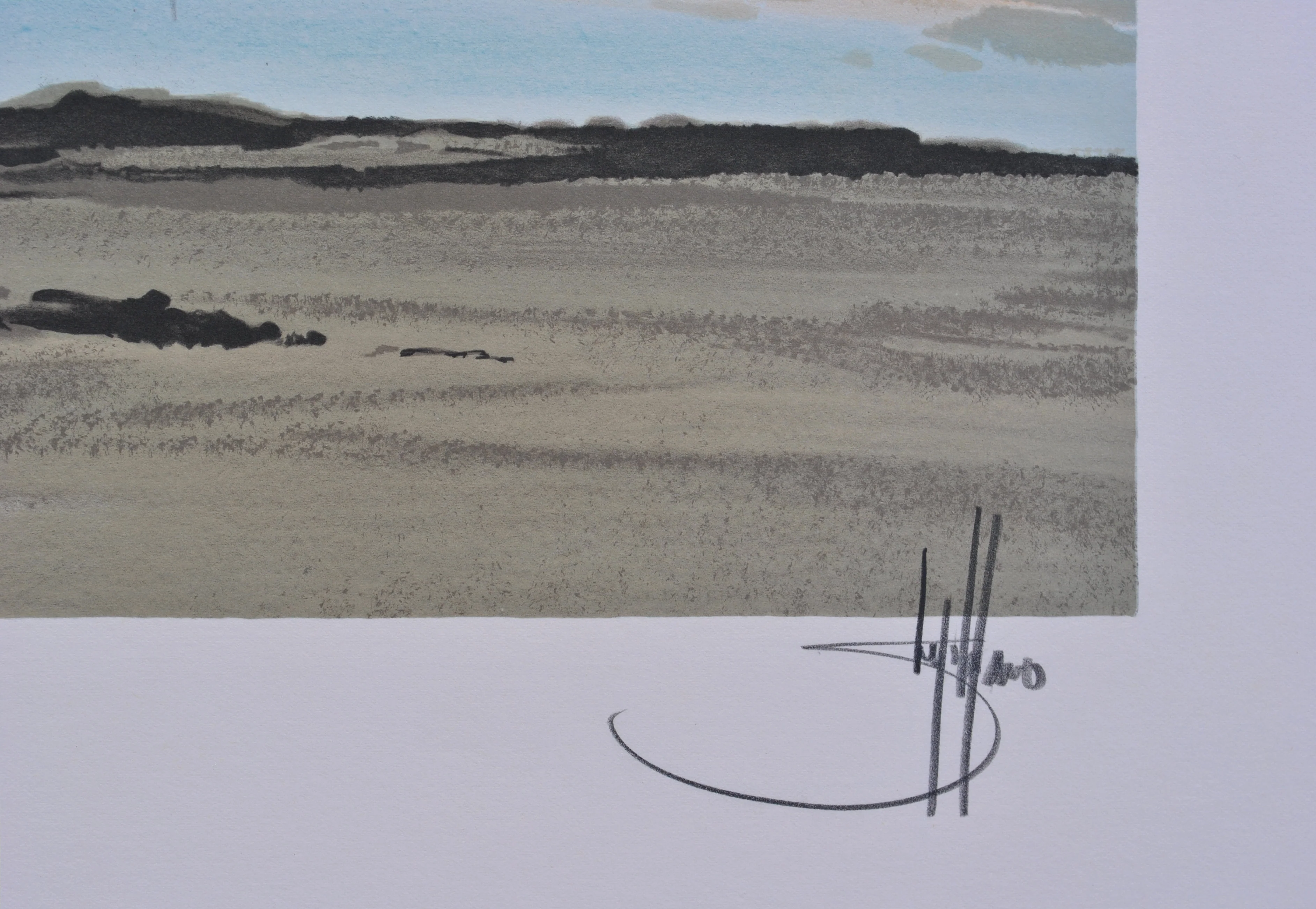 Stéphane LAURO : Petit port à Noirmoutier, Lithographie originale signée - Image 3
