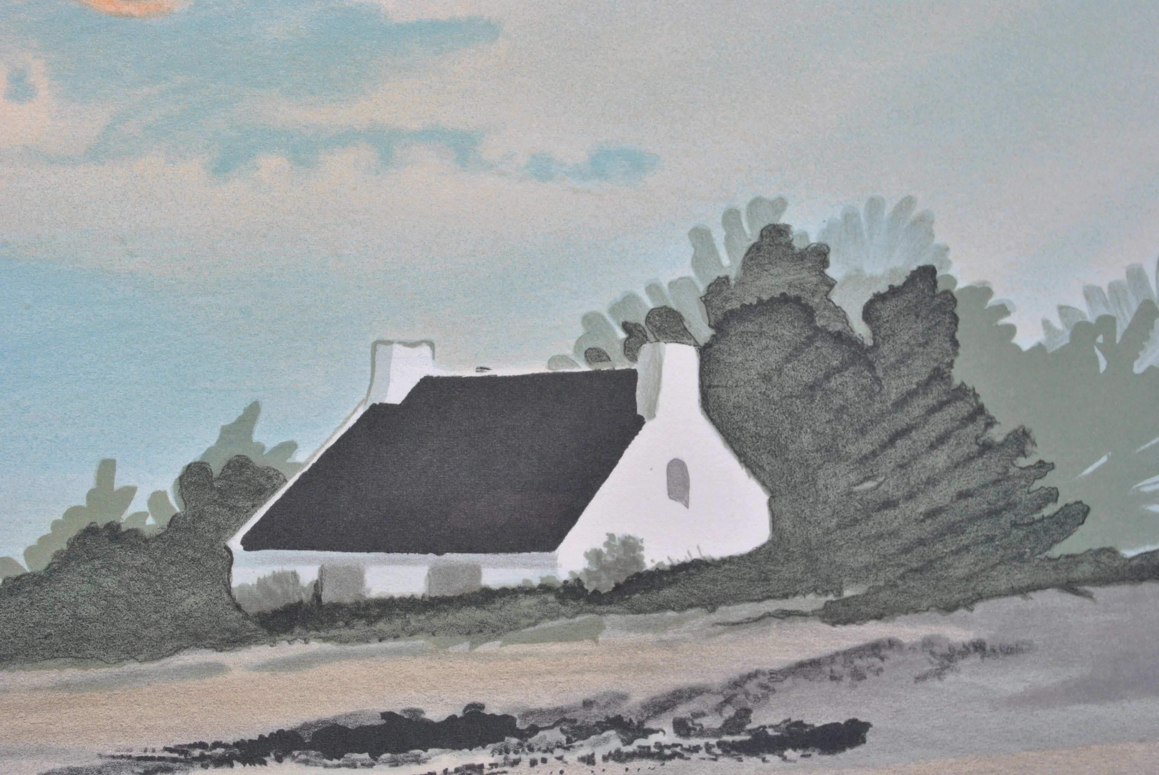 Stéphane LAURO : Petit port à Noirmoutier, Lithographie originale signée - Image 8