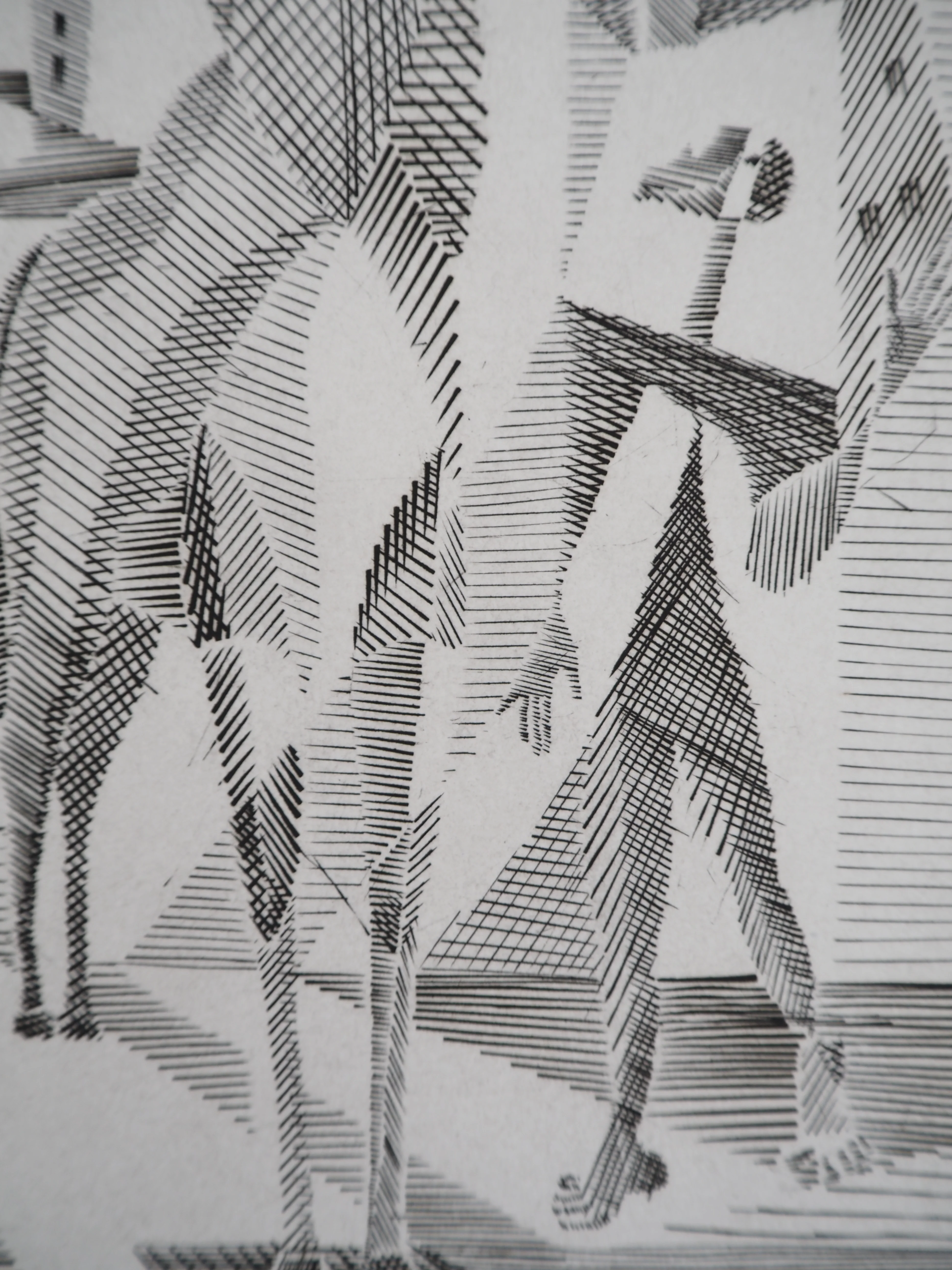 Léopold SURVAGE : Cavalier cubiste, Gravure originale signée - Image 6