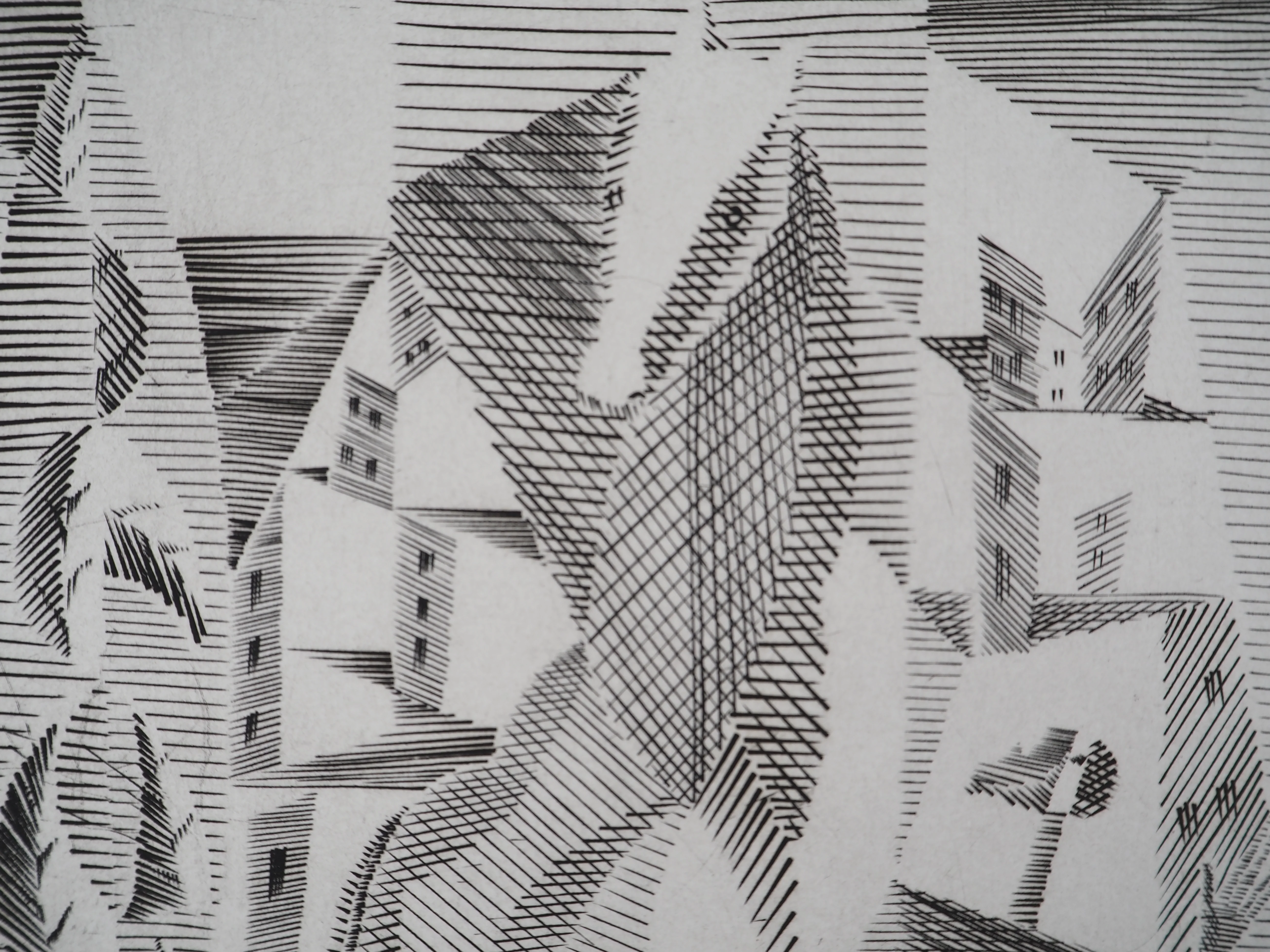 Léopold SURVAGE : Cavalier cubiste, Gravure originale signée - Image 7