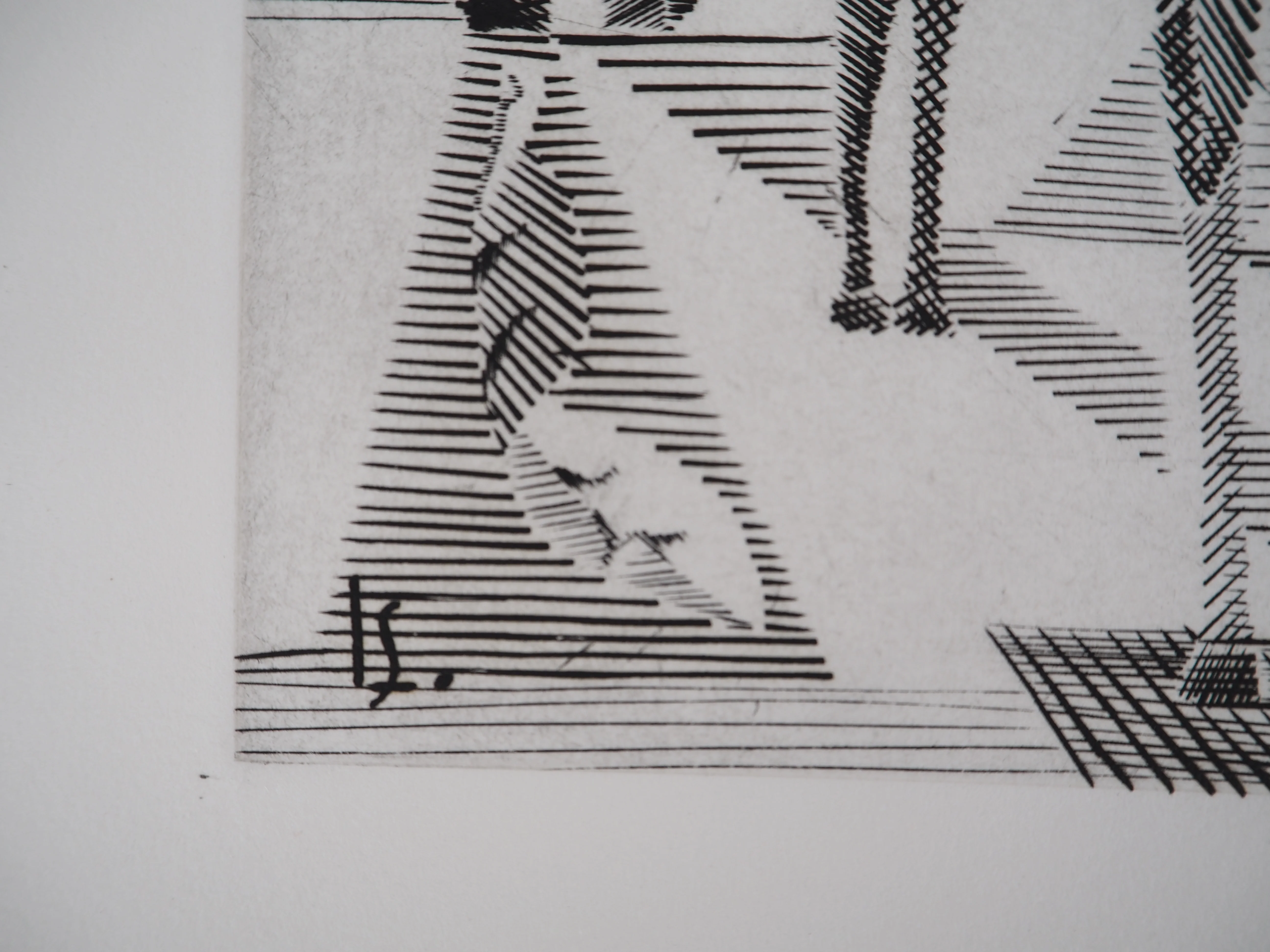 Léopold SURVAGE : Cavalier cubiste, Gravure originale signée - Image 8