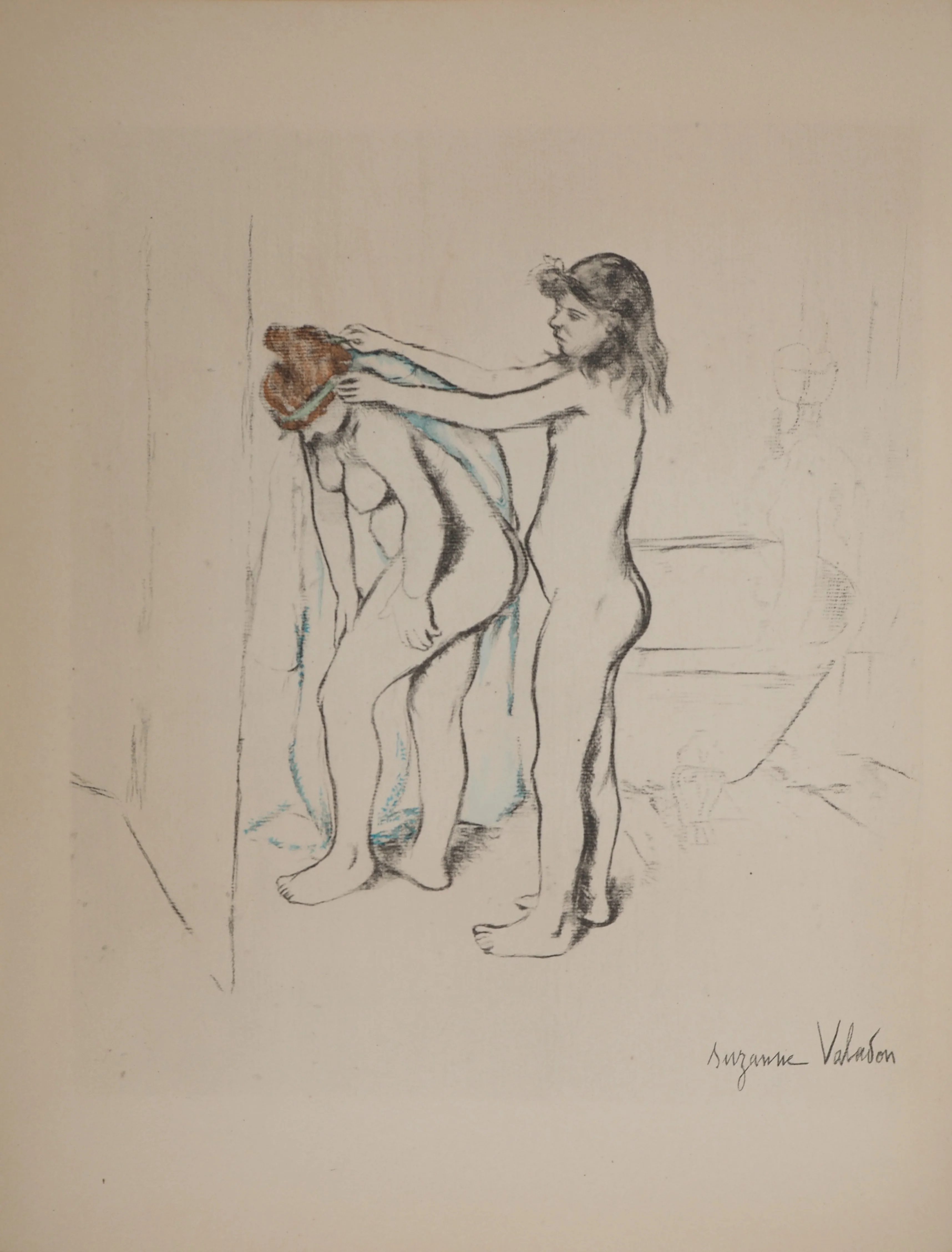Suzanne VALADON : La toilette, Filles s'essuyant, Lithographie signée - Image 3