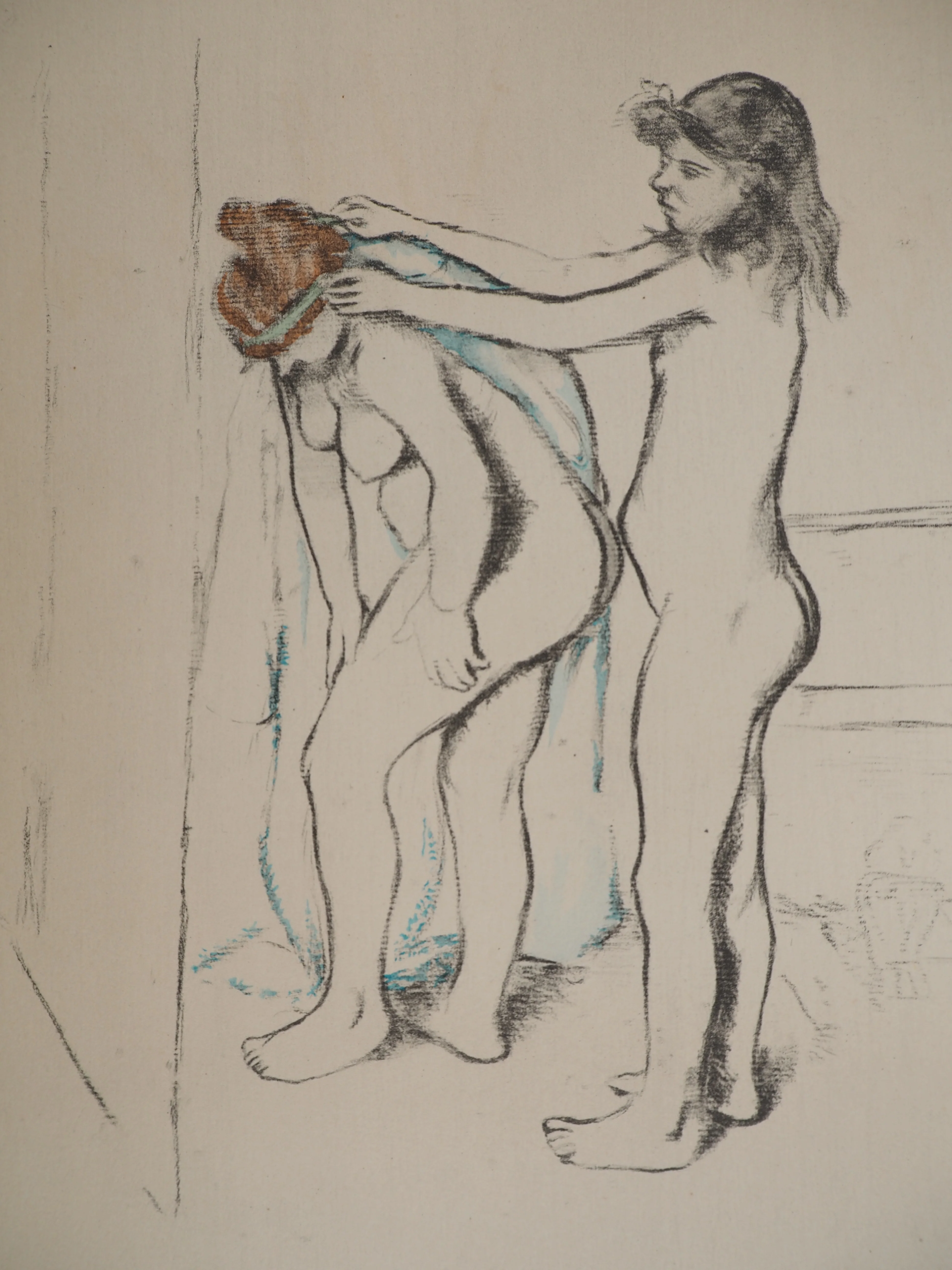 Suzanne VALADON : La toilette, Filles s'essuyant, Lithographie signée - Image 4
