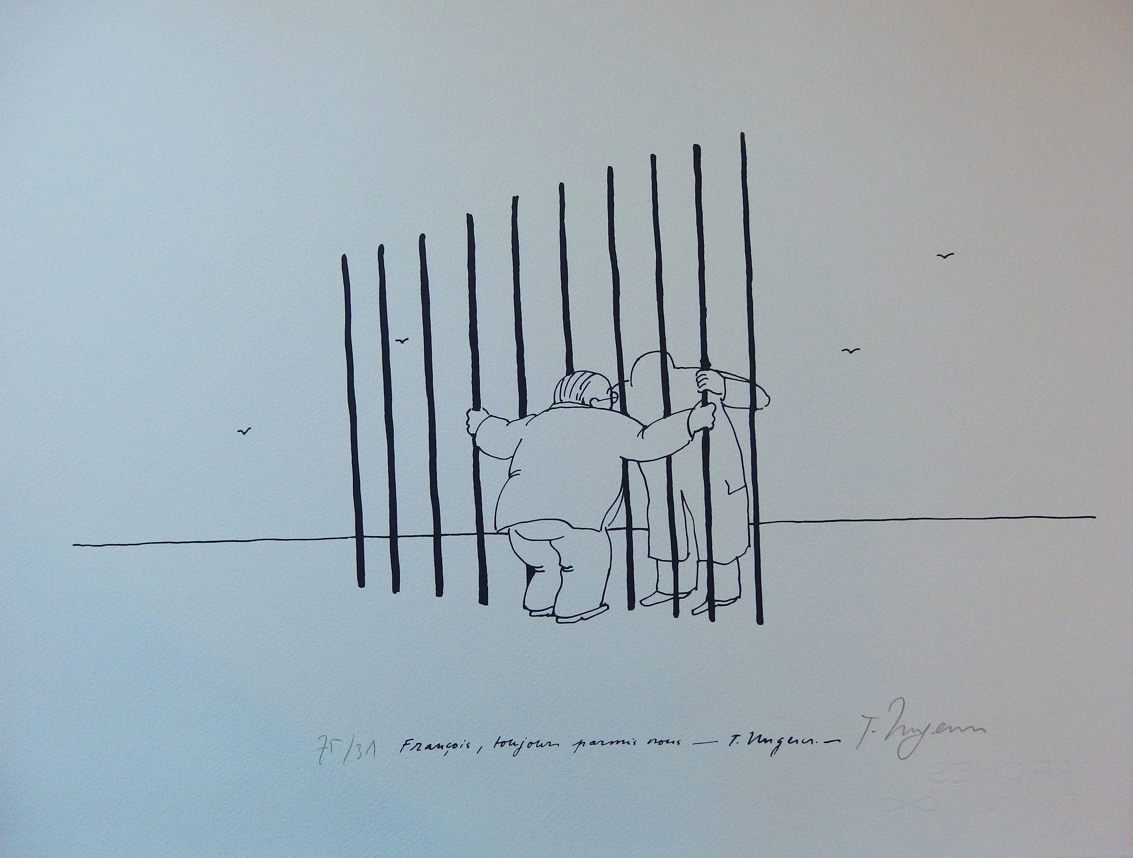 Tomi UNGERER : Toujours parmi nous, Sérigraphie originale signée