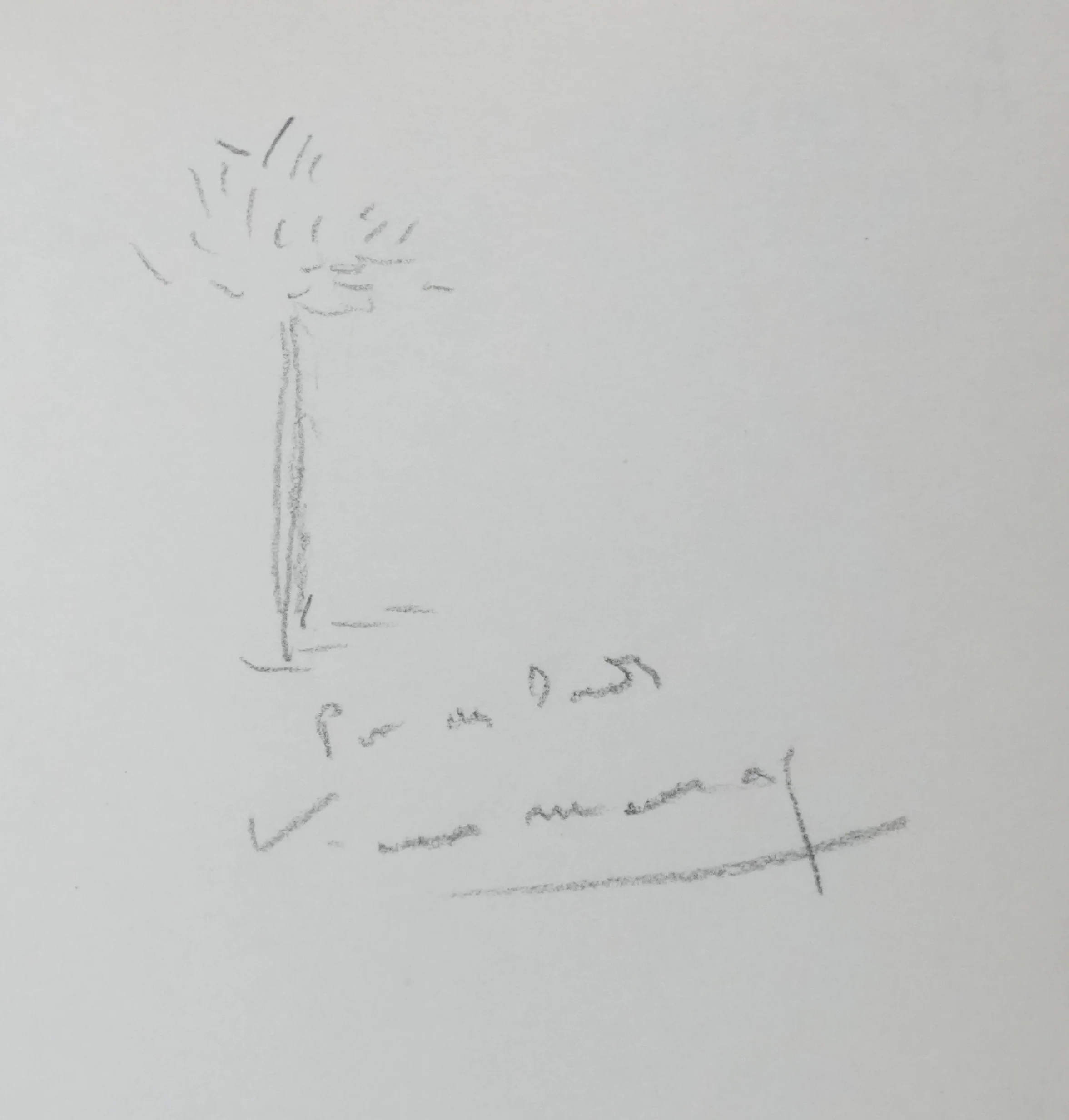 Tr. MAURICE : L'arbre grisâtre, Autographe et dessin original signé - Image 3