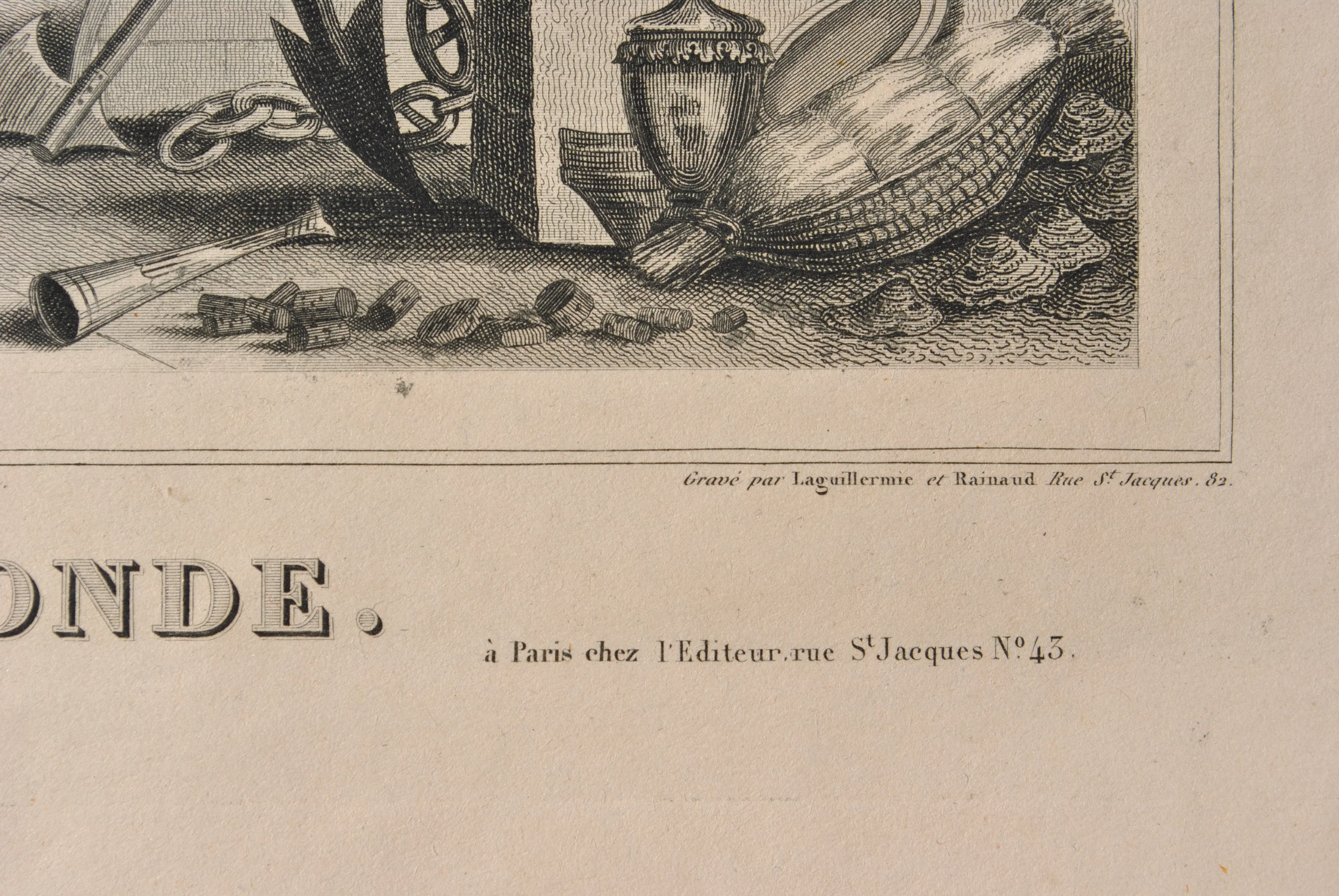 Victor LEVASSEUR : Carte ancienne de la Gironde et ses arrondissements, Gravure originale - Image 3