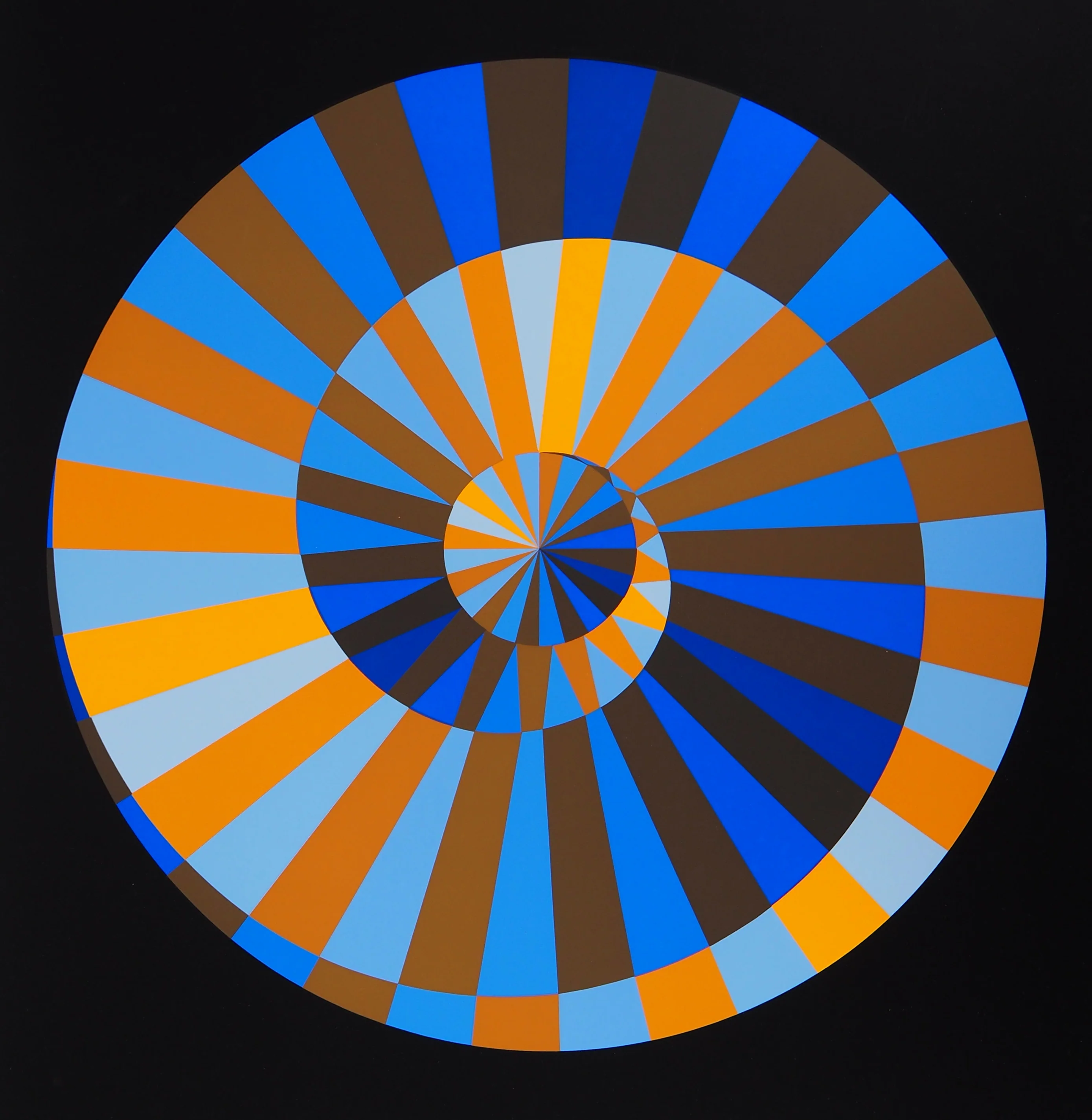 Victor VASARELY : Olympia, Ciel et Soleil, Sérigraphie originale signée - Image 4