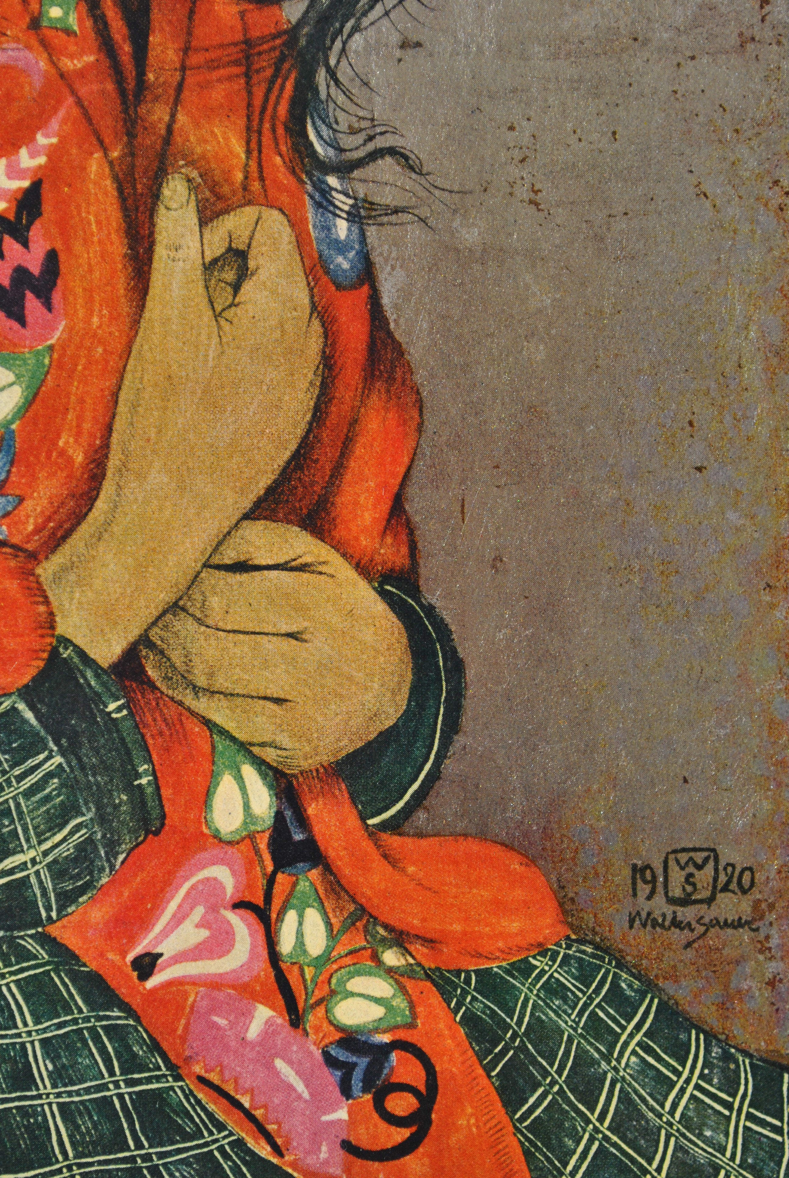 Walter SAUER : Petite fille au foulard, Gravure signée - Image 6