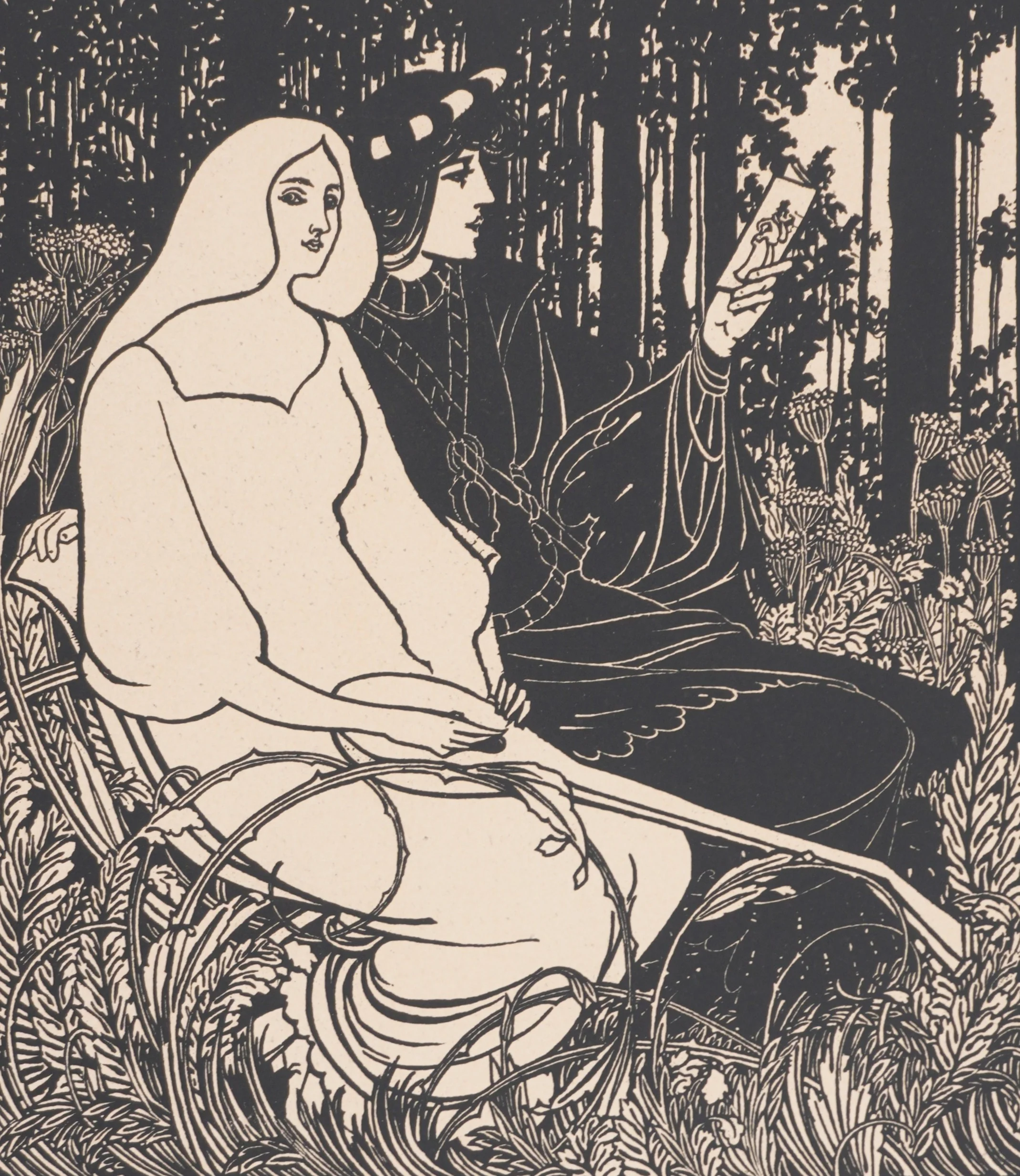 William H BRADLEY : Moment poétique (The Chap-Book), Lithographie originale signée - Image 7