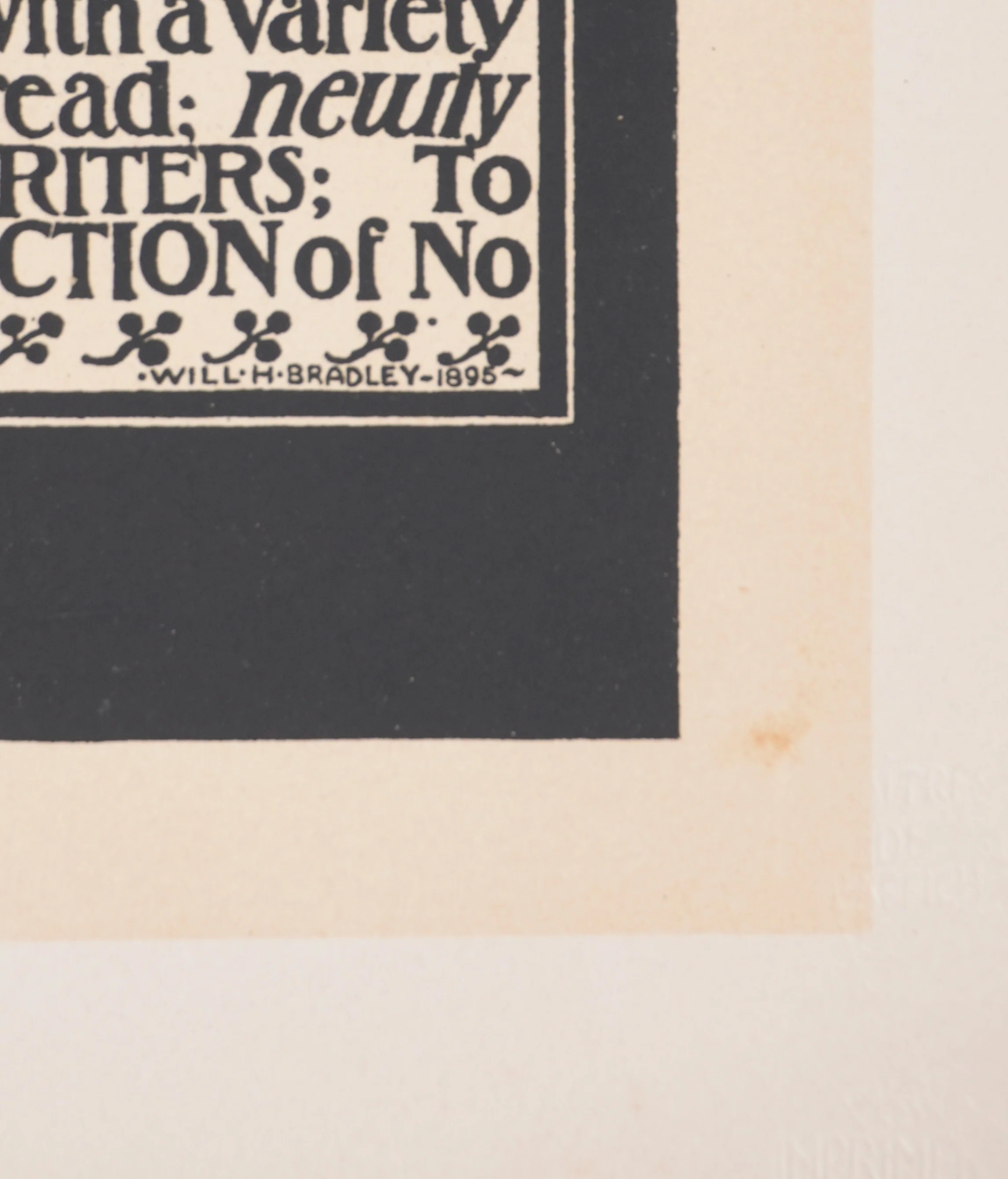 William H BRADLEY : Moment poétique (The Chap-Book), Lithographie originale signée - Image 8