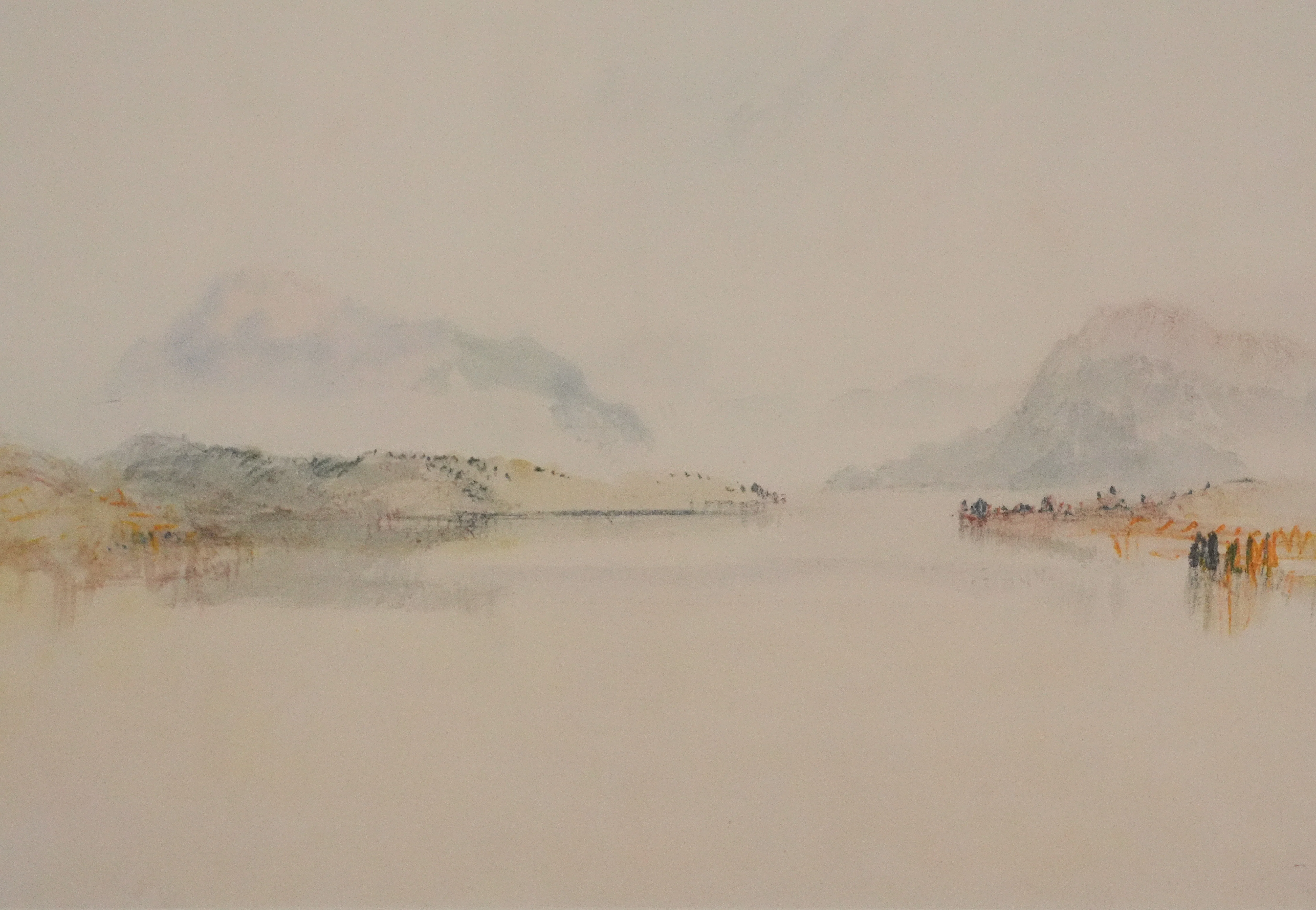 William TURNER : Vue sur le lac de Lucerne et le Mont Rigi, Lithographie - Image 2