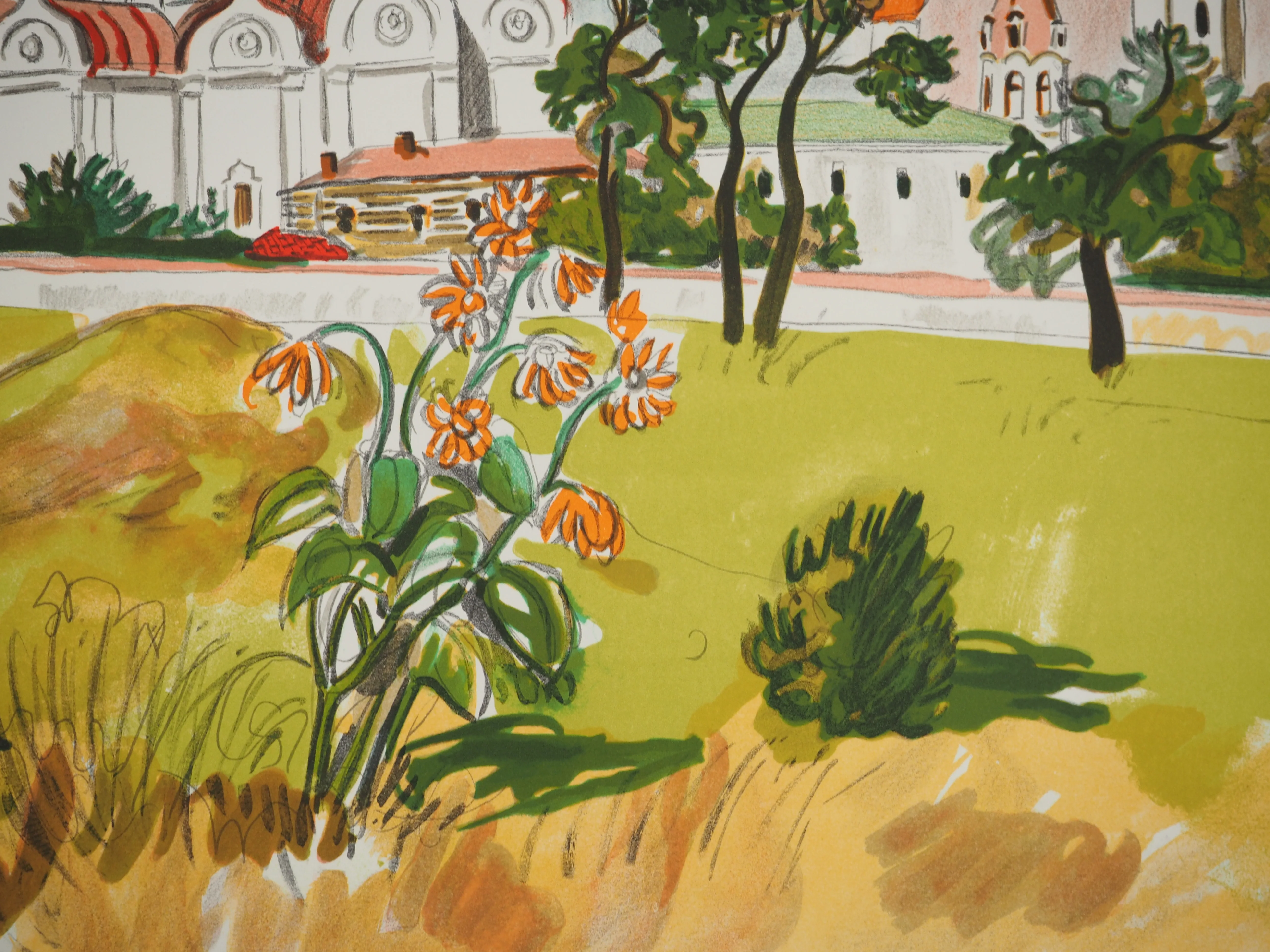 Yves BRAYER : Eglise orthodoxe en Russie, Lithographie originale signée - Image 5