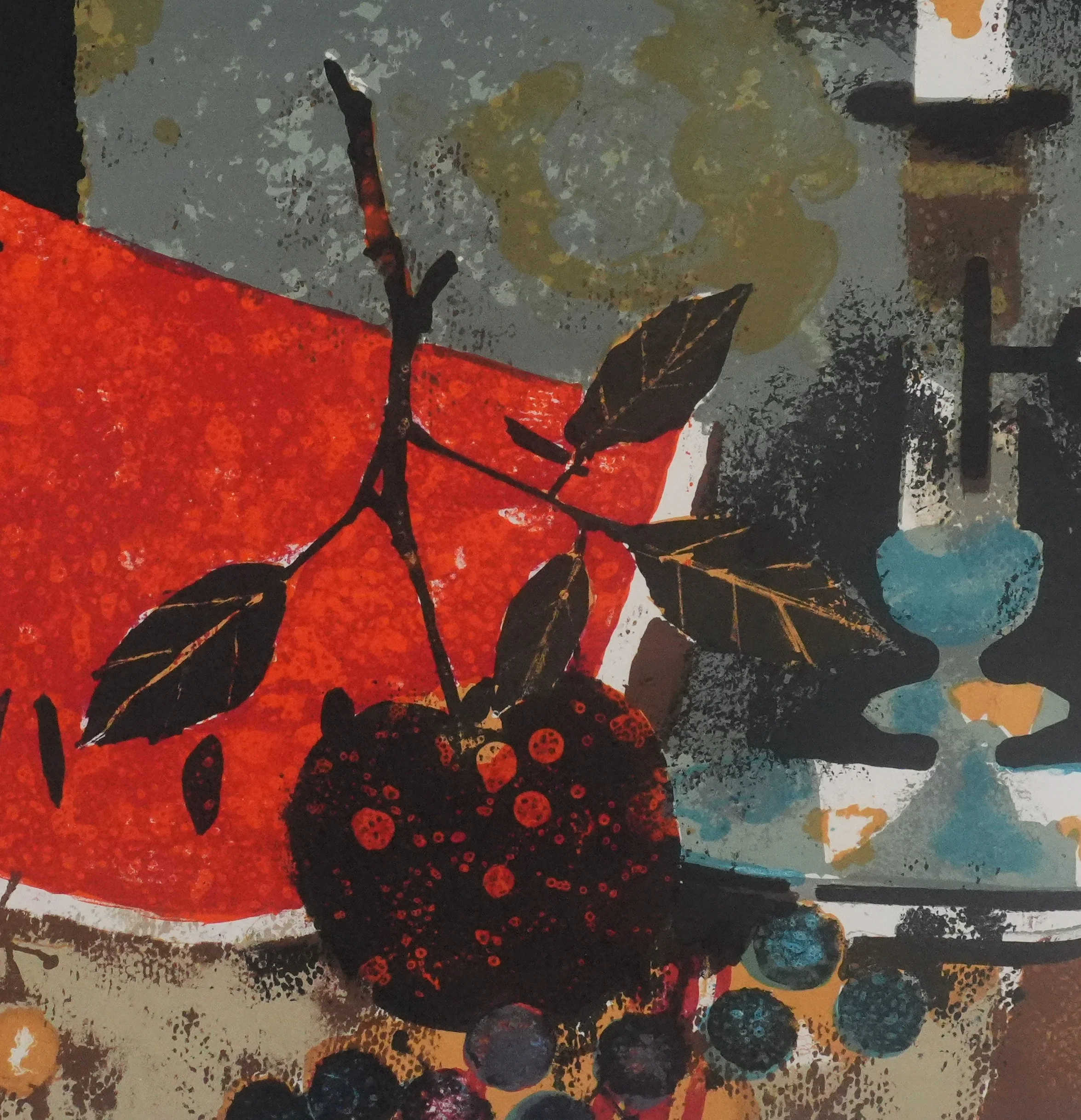 Yves GANNE : La pastèque et la bougie, Lithographie originale signée - Image 6