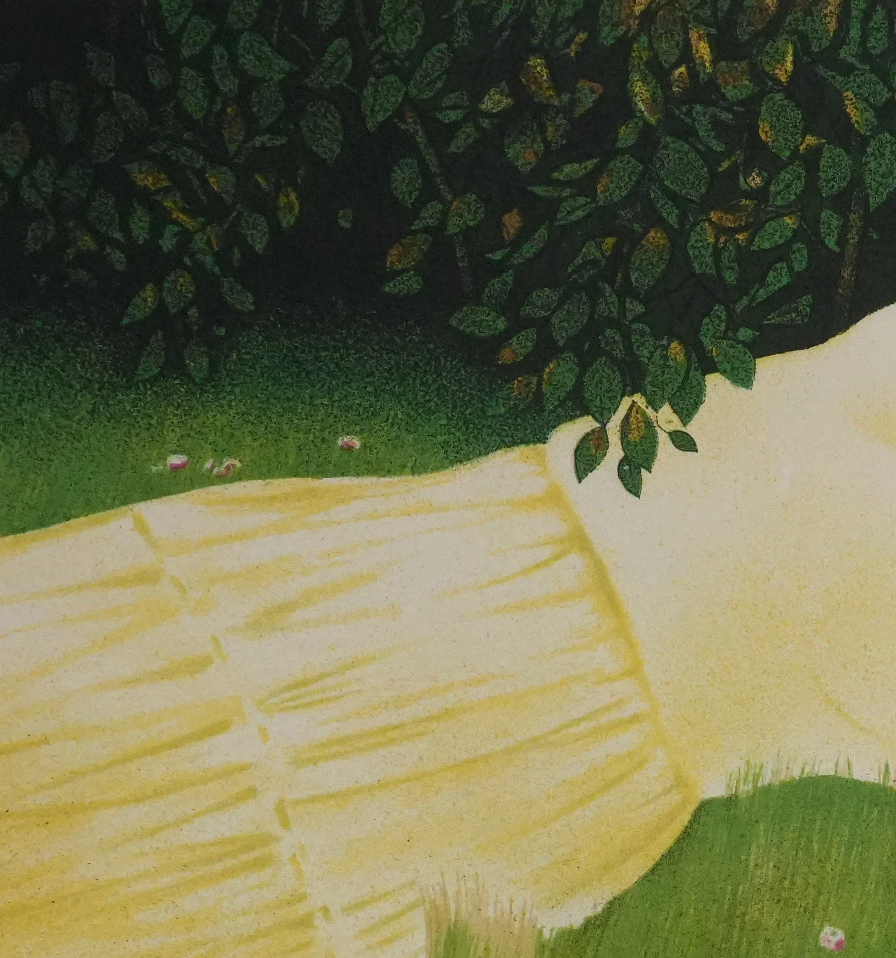 Yves GANNE : Repos avec les coquelicots, Lithographie originale signée - Image 6